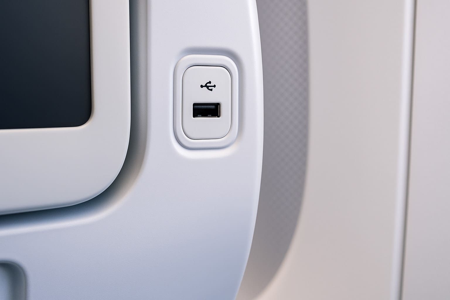 In-flight charging port for power banks on planes 2025