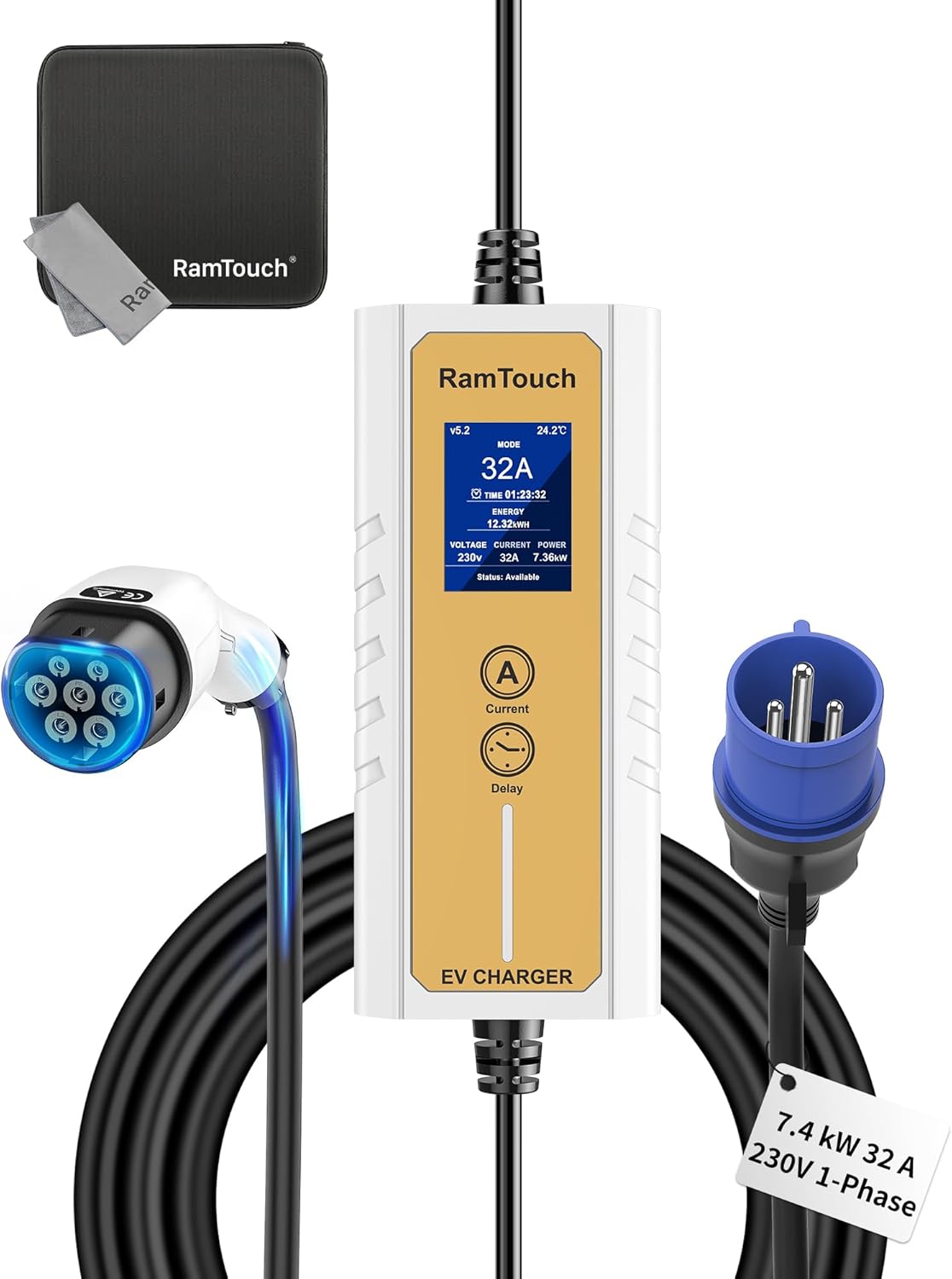RamTouch Portable EV Charger 7.4 EV Charger
