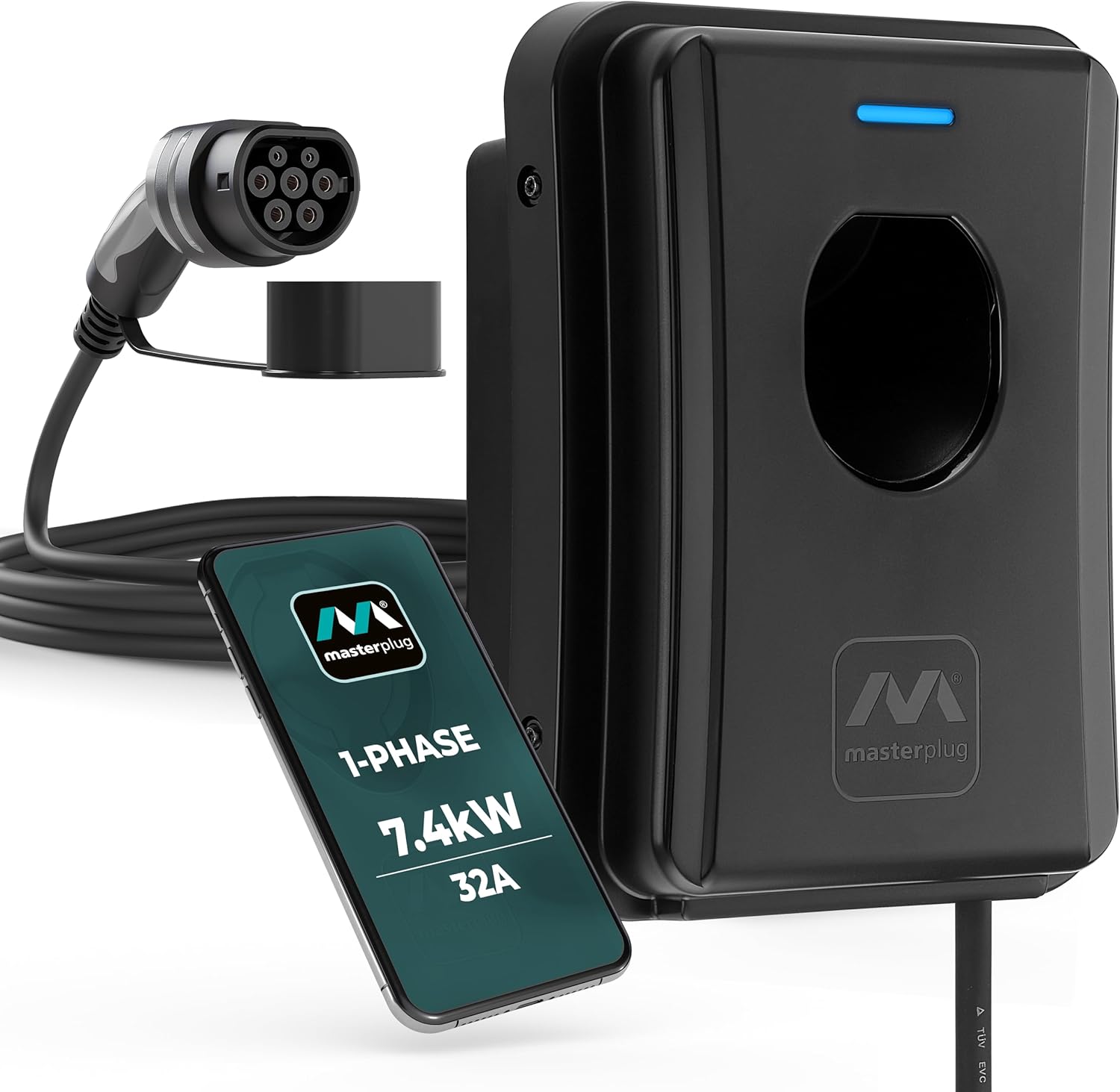 Masterplug Smart EV Home Wall Charger