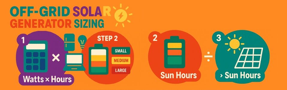 Infographic for choosing solar panels for power stations