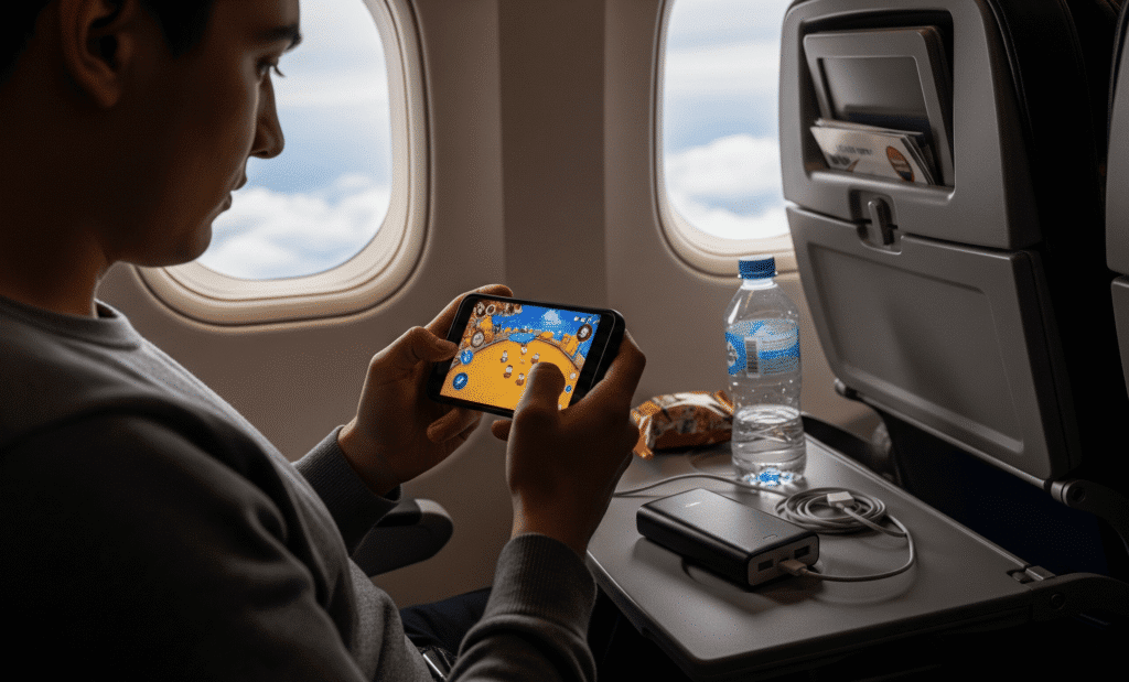 Beating In-Flight Boredom Top Games and Power Bank Essentials for the Modern Traveler