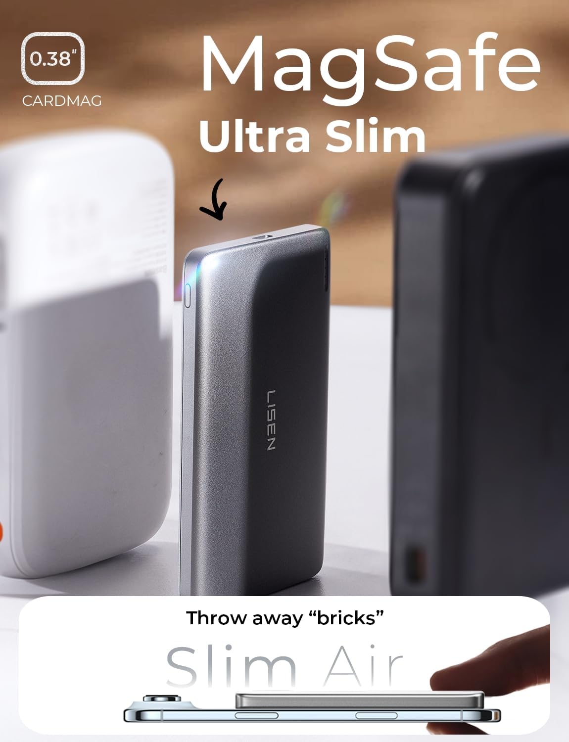 LISEN MagSafe Battery Pack 5,000mAh
